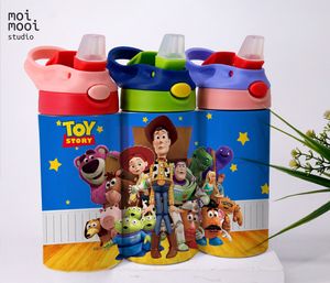 Disney Pixar Toy Story Cowboy Cartoon 12oz Kids Sippy Tumbler Design