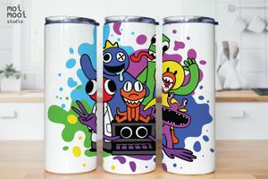 Roblox Rainbow Friends Video Game Boy Kids 20oz Tumbler Design
