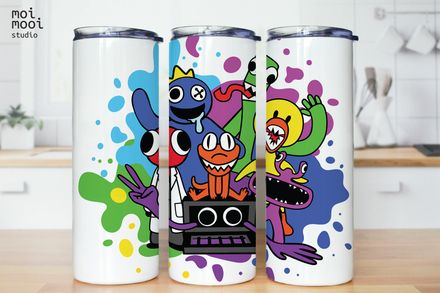 Roblox Rainbow Friends Video Game Boy Kids 20oz Tumbler Design