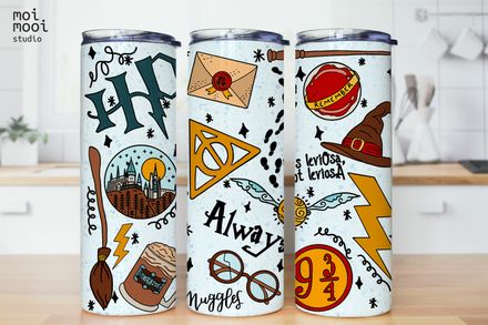 Harry Potter Magic Wizard Kids 20oz Tumbler Design