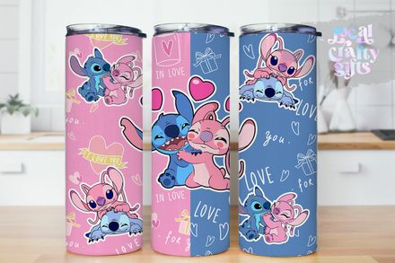 Disney Stitch Kawaii Blue Koala 20oz Tumbler Design