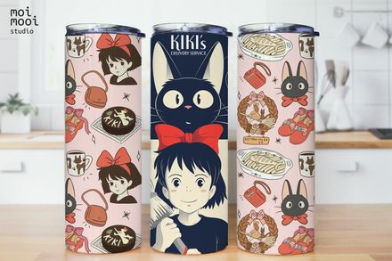 Anime Ghibli Kiki&#x27;s Delivery G20oz Tumbler Design