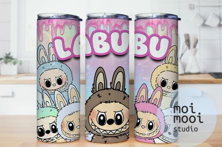 The Monsters Labubu 20oz Tumbler Design