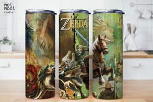 Zelda Video Game Kids 20oz Tumbler Design