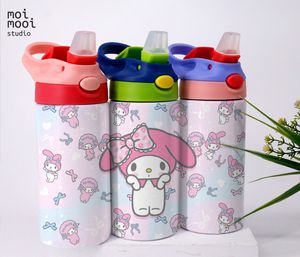 Sanrio Hello Kitty MyMelody Bunny 12oz Kids Sippy Tumbler Wrap Design