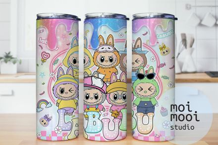 The Monsters Labubu 20oz Tumbler Design