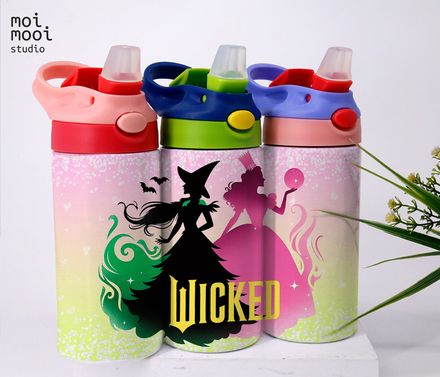 Wicked 12oz Kids Sippy Tumbler Design