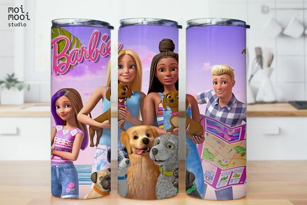 Barbie Doll Girl Toy Kids 20oz Tumbler Design