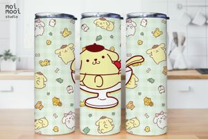 Sanrio Hello Kitty Dog Pompompurin 20oz Tumbler Design