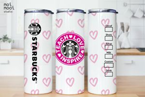 Back to School Teacher 20oz Tumbler Design