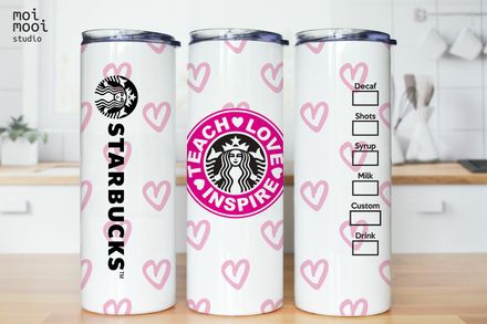 Back to School Teacher 20oz Tumbler Design