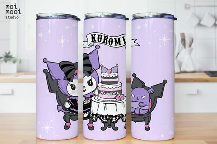 Sanrio Kuromi Kawaii Bunny Rabbit Friends 20oz Tumbler Design