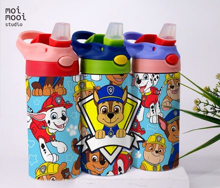 Puppy Dog Paw Patrol Police Cartoon 12oz Kids Sippy Tumbler Design