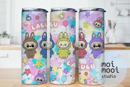 The Monsters Labubu 20oz Tumbler Design