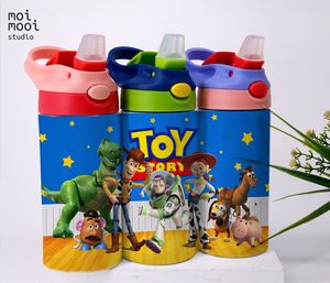 Disney Pixar Toy Story Cowboy Cartoon 12oz Kids Sippy Tumbler Design