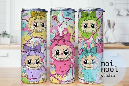 The Monsters Labubu 20oz Tumbler Design