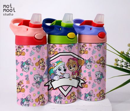 Puppy Dog Paw Patrol Police Cartoon 12oz Kids Sippy Tumbler Design