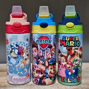 Custom Kids Sippy Water Bottle Tumbler - Choose any design