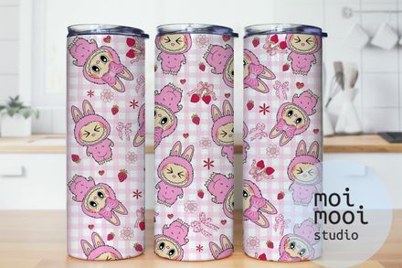 The Monsters Labubu 20oz Tumbler Design