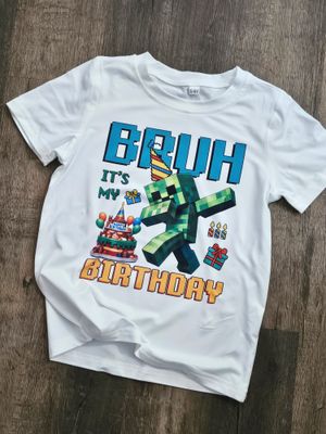 Minecraft Birthday Tshirts Kids/Toddler