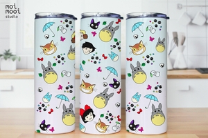 Anime Cartoon Ghibli Totoro 20oz Tumbler Design