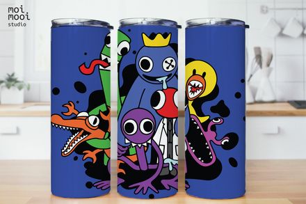 Roblox Rainbow Friends Video Game Boy Kids 20oz Tumbler Design