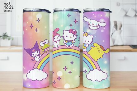 Sanrio Hello Kitty Friends 20oz Tumbler Design
