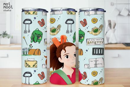 Anime Ghibli Arrietty 20oz Tumbler Design