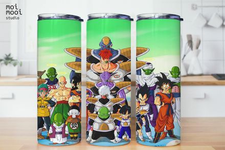 Anime Dragonball Z 20oz Tumbler Design