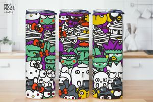 Halloween Sanrio Hello Kitty Friends 20oz Tumbler Design