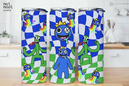 Roblox Rainbow Friends Video Game Boy Kids 20oz Tumbler Design