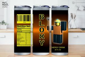 Bloxy Roblox Game Drink 20oz Tumbler Design