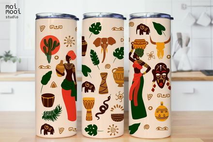 Africa 20oz Tumbler Design