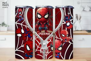Halloween Spiderman 20oz Tumbler Design