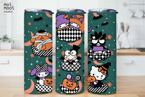 Halloween Sanrio Hello Kitty Friends 20oz Tumbler Design