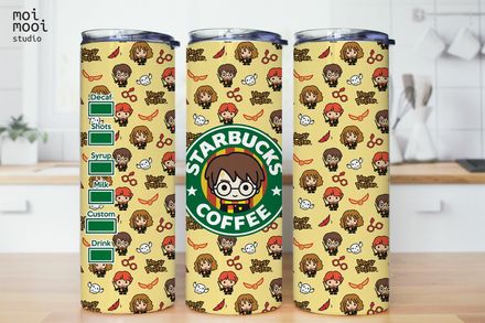 Harry Potter Magic Wizard Kids 20oz Tumbler Design