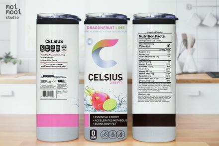 Energy Drink 20oz Tumbler Design