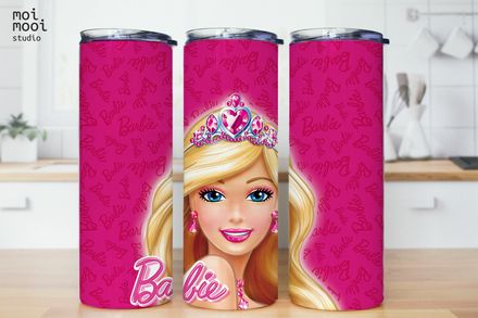 Barbie Doll Girl Toy Kids 20oz Tumbler Design