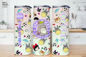 Anime Ghibli Totoro Coffee 20oz Tumbler Design