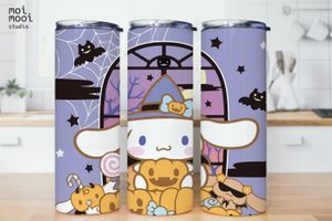 Halloween Sanrio Hello Kitty Cinnamonroll 20oz Tumbler Design