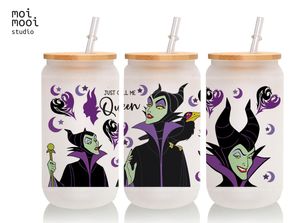 Disney Villains Princess Kids 15oz Mug 16oz Glass Libbey Tumbler Design