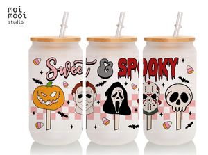 Sweet Spooky Villains Halloween Horror 15oz Mug 16oz Glass Libbey Tumbler Design