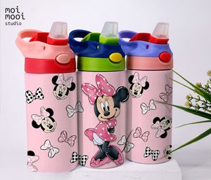 Disney Pink Mouse Minnie 12oz Kids Sippy Tumbler Design