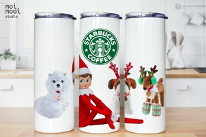 Elf On Shelf 20oz Tumbler Design