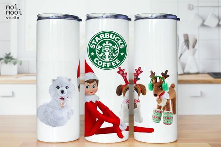 Elf On Shelf 20oz Tumbler Design