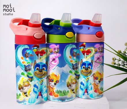 Puppy Dog Paw Patrol Police Cartoon 12oz Kids Sippy Tumbler Design