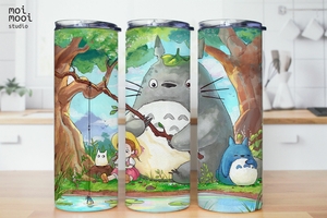 Anime Ghibli Totoro 20oz Tumbler Design