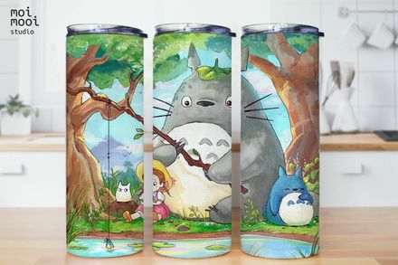 Anime Ghibli Totoro 20oz Tumbler Design