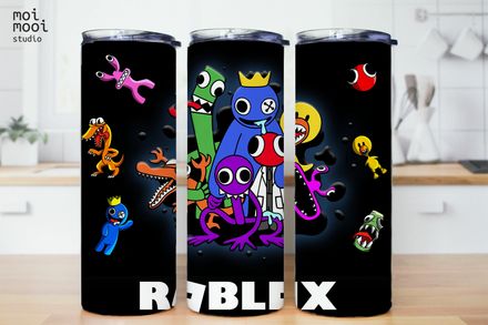 Roblox Rainbow Friends Video Game Boy Kids 20oz Tumbler Design