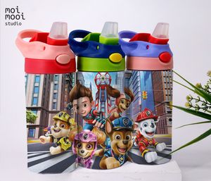 Puppy Dog Paw Patrol Police Cartoon 12oz Kids Sippy Tumbler Design